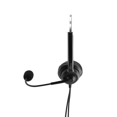 MEDIA RANGE MROS304 HEADSET WITH MICROPHONE BLACK/ SILVER