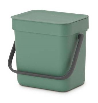 BRABANTIA SORT & GO WASTE BIN 3L GREEN