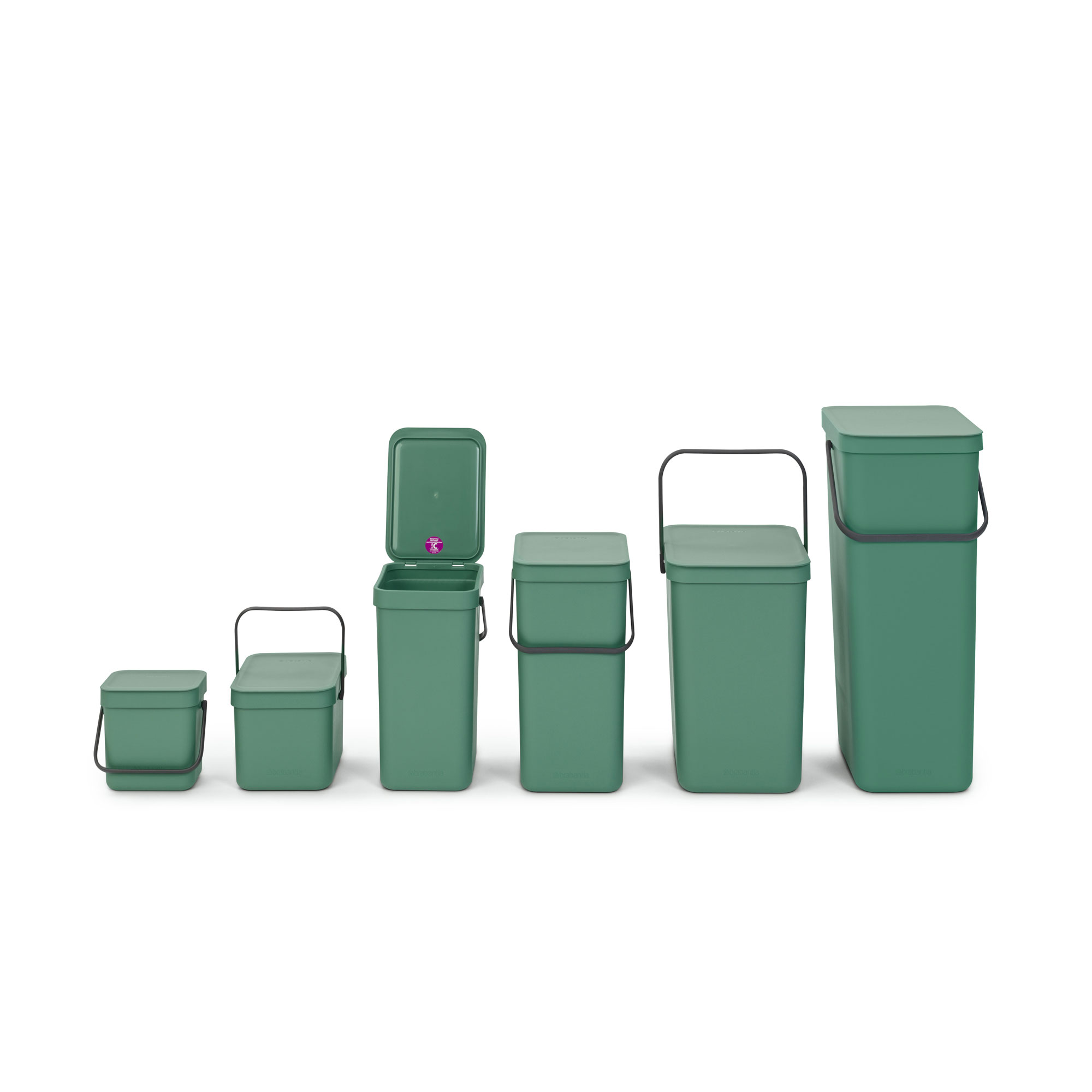 BRABANTIA SORT & GO WASTE BIN 3L GREEN