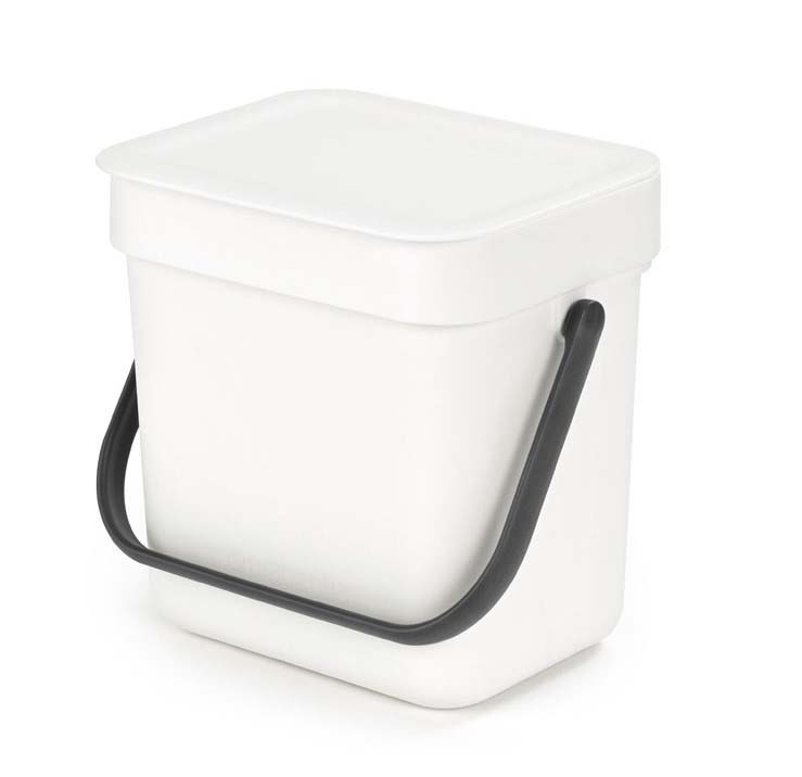 BRABANTIA SORT & GO WASTE BIN 3L WHITE