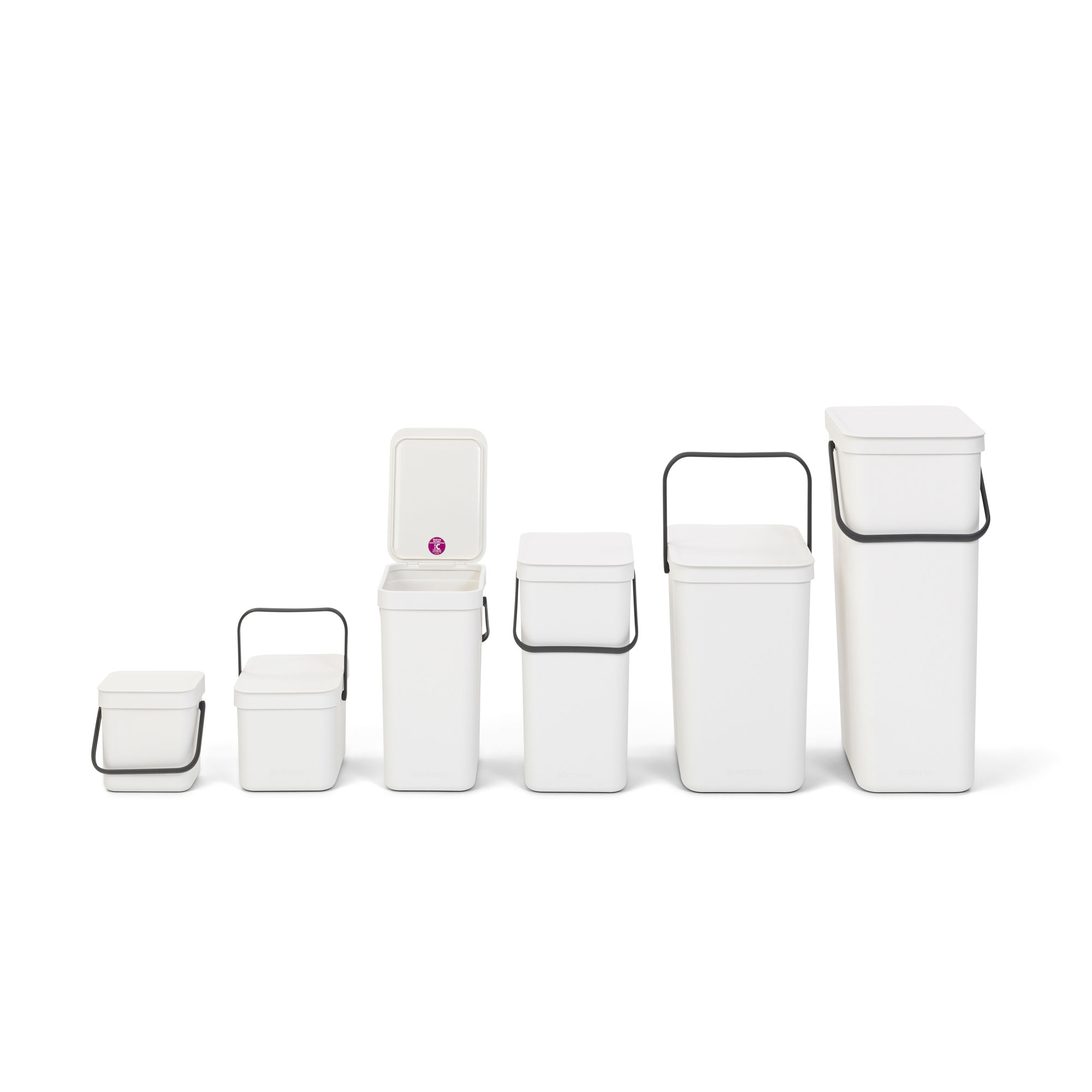 BRABANTIA SORT & GO WASTE BIN 3L WHITE