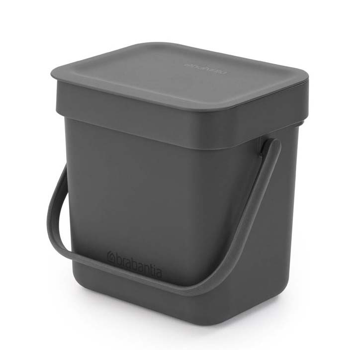 BRABANTIA SORT & GO WASTE BIN 3L GREY