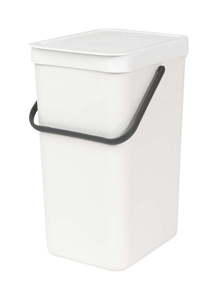 BRABANTIA SORT & GO WASTE BIN 16L WHITE