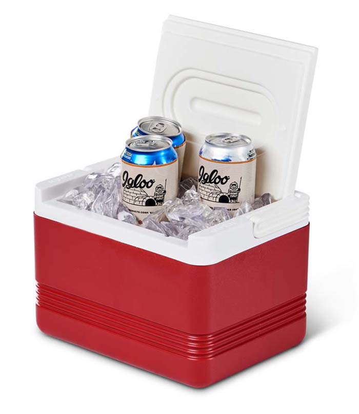 IGLOO FLIPLID COOLER LEGEND 6-CANS RED 4,75LTR