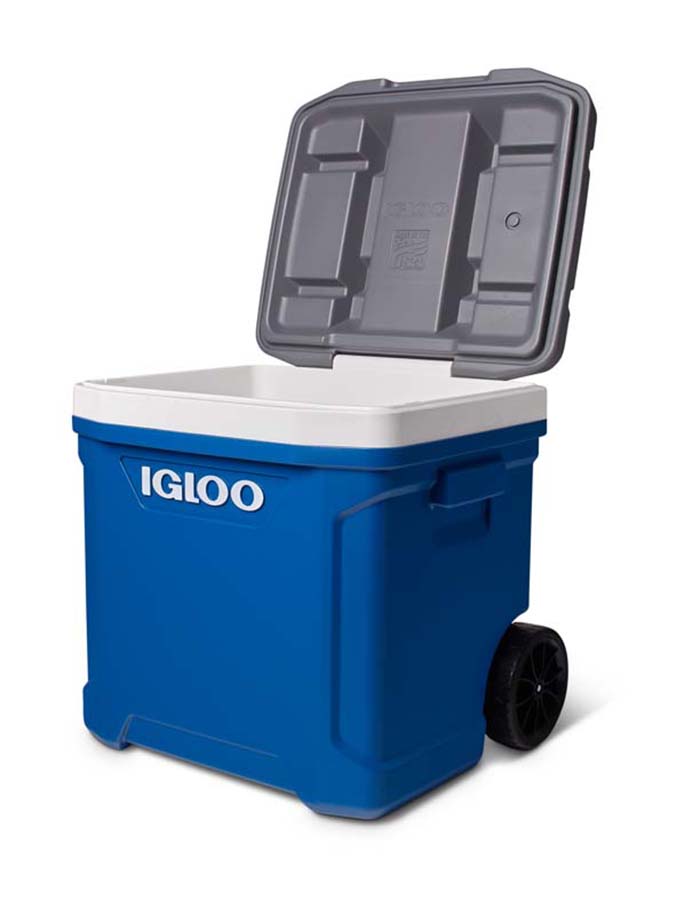 IGLOO LATITUDE ROLLING COOLER WITH WHEELS 60QTS BLUE 56LTR