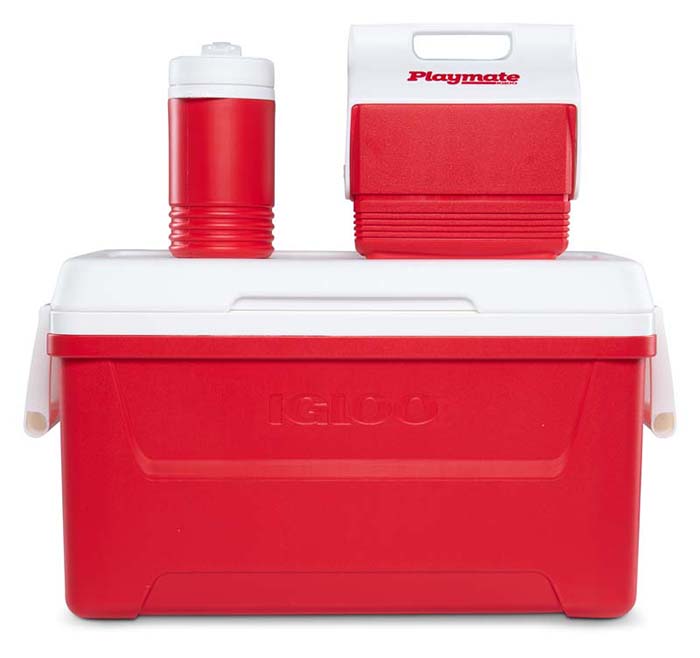 IGLOO COMBO COOLER SET LAGUNA RED 45LTR