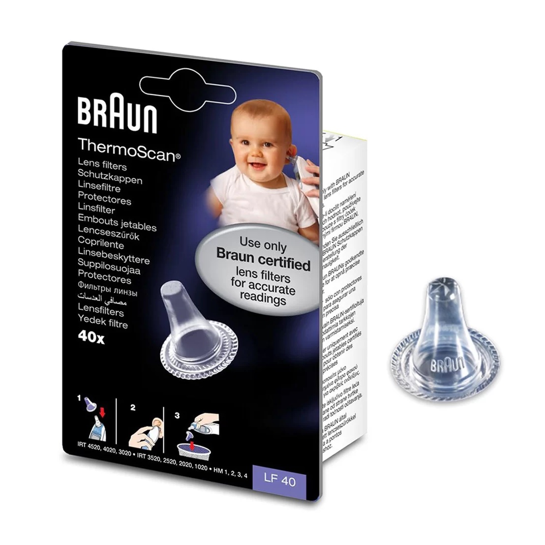 BRAUN LF40 THERMOSCAN HYGIENE CAP 40PCS