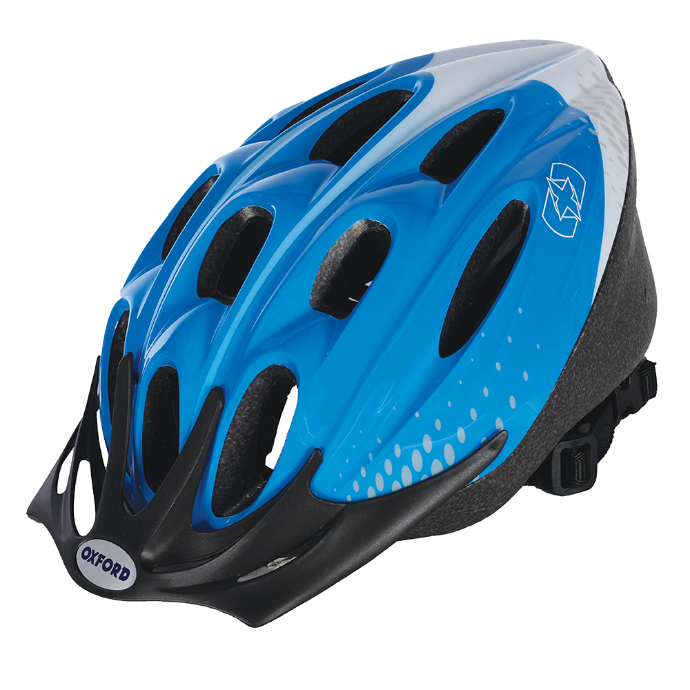 OXFORD HELMET F15 BLUE/WHITE LARGE 58-62CM