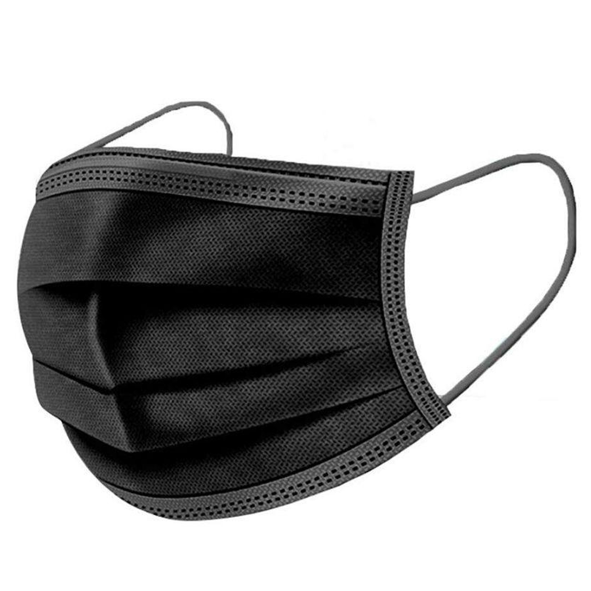 3 LAYER PROTECTIVE MASK  BLACK 50PCS