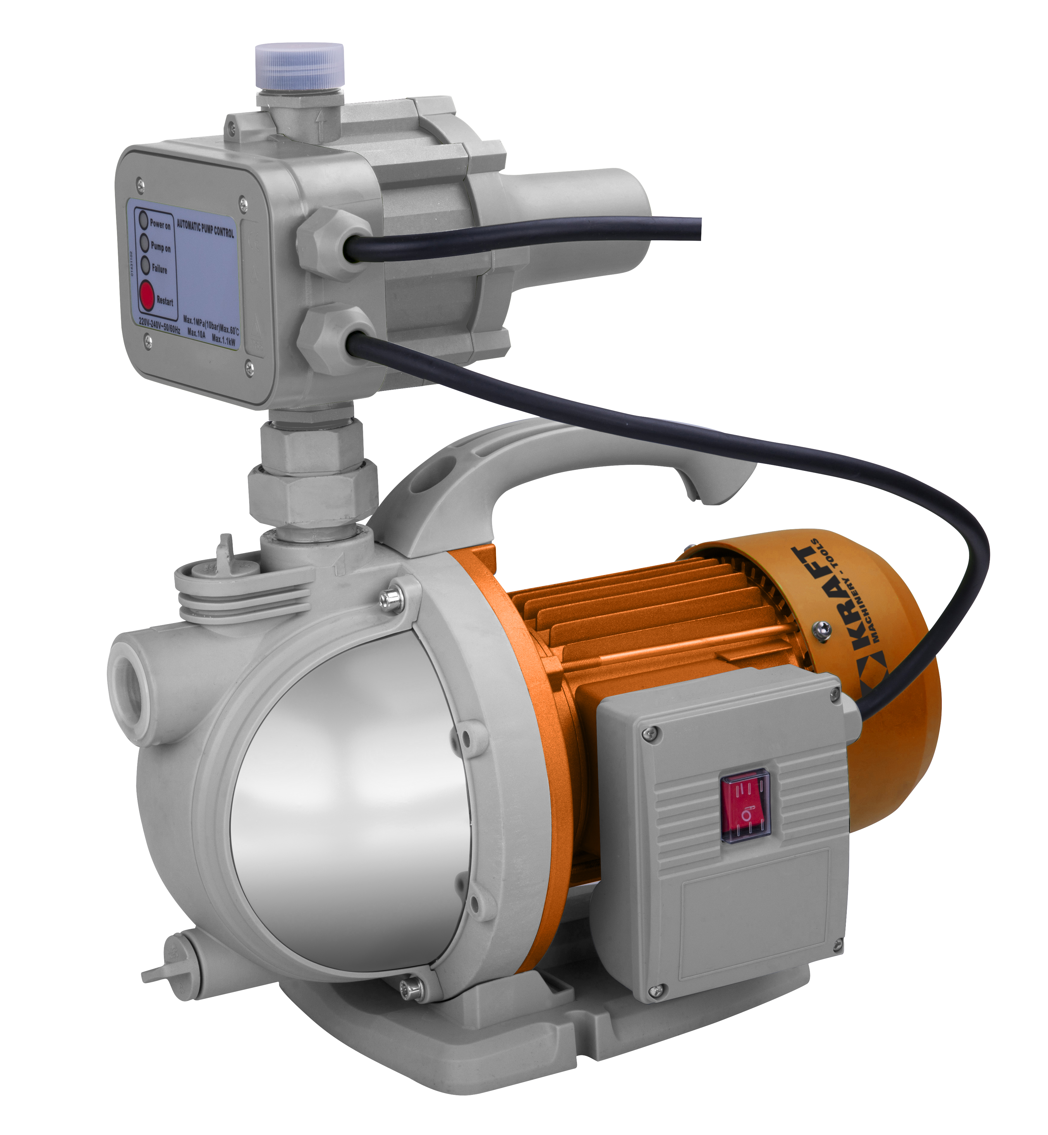 KRAFT PRESSURE PUMP WITH ELECTRIC PRESSURE CONTROLLER 1300W