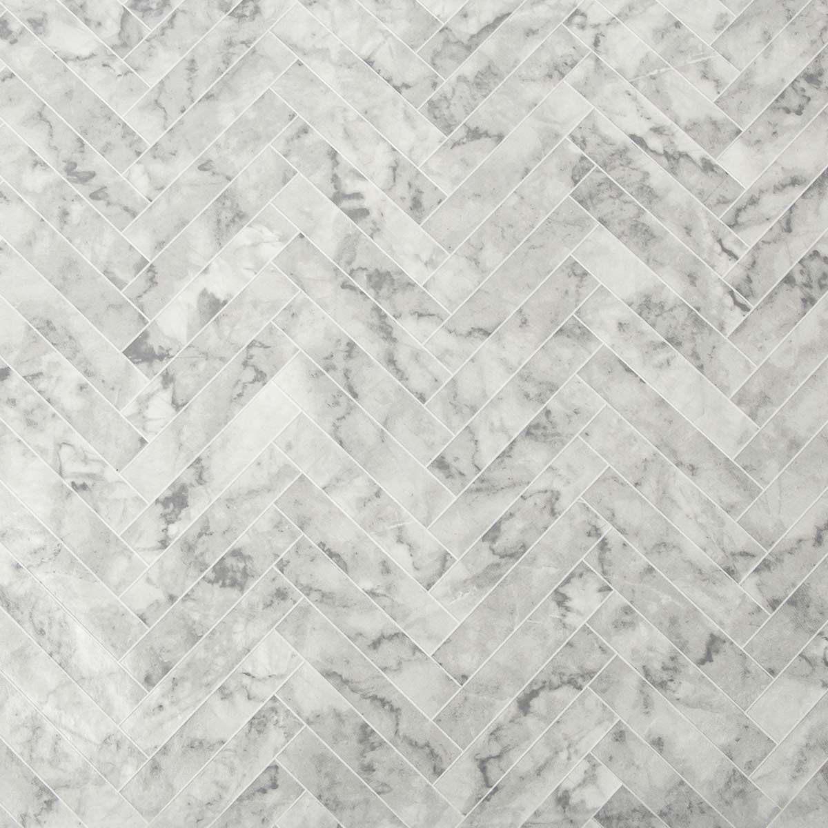 CONTOUR ANTIBAC WALLPAPER WHITE MARBLE CHEVRON TILE