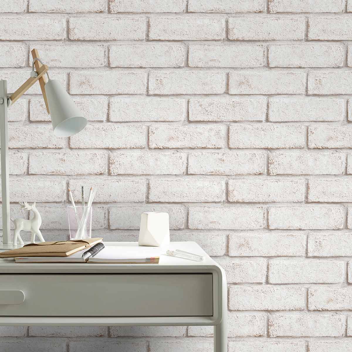 SUPERFRESCO EASY WALLPAPER WHITE/RED BRICK