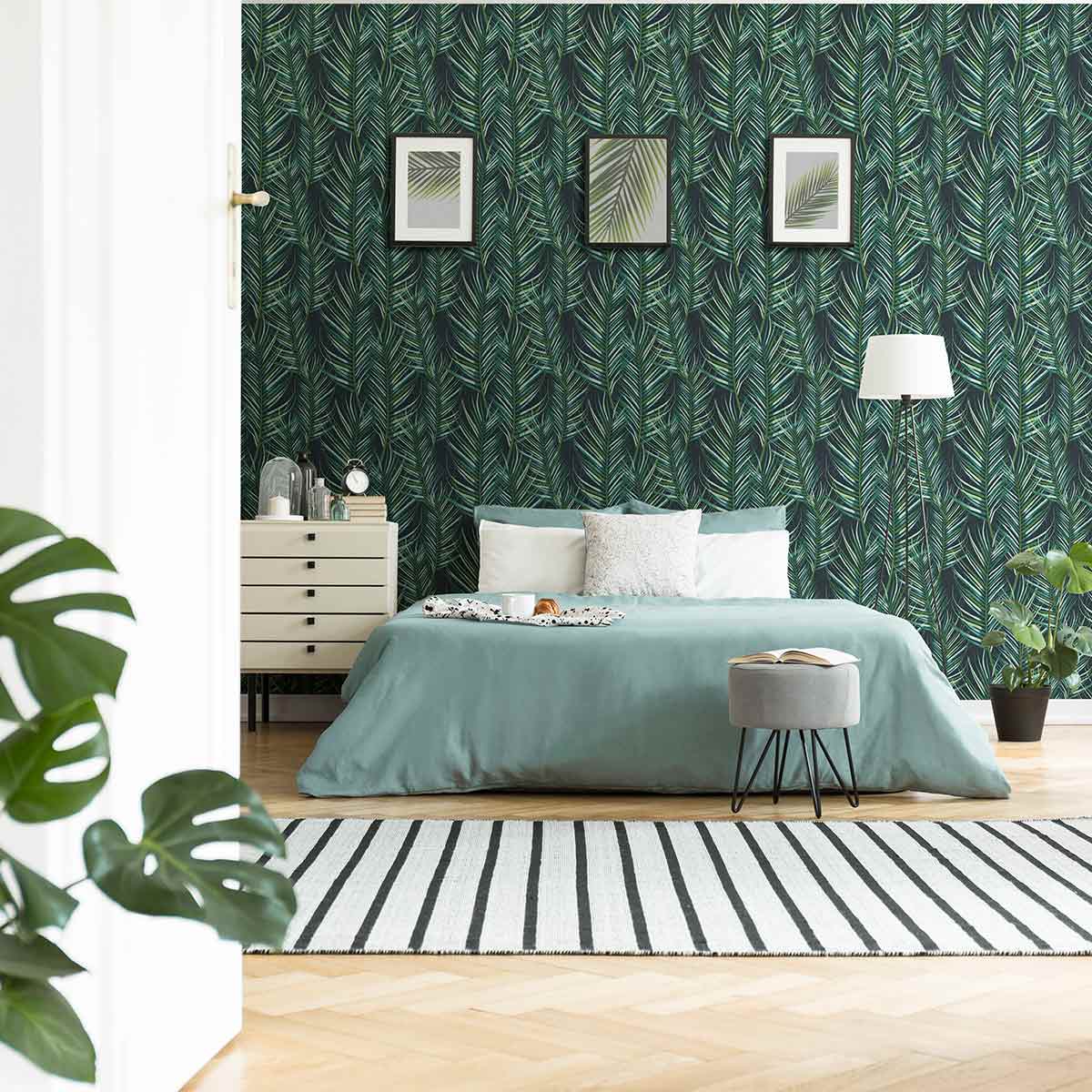 SUPERFRESCO EASY WALLPAPER GREEN PALM LEAVES