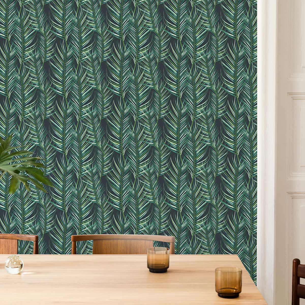 SUPERFRESCO EASY WALLPAPER GREEN PALM LEAVES