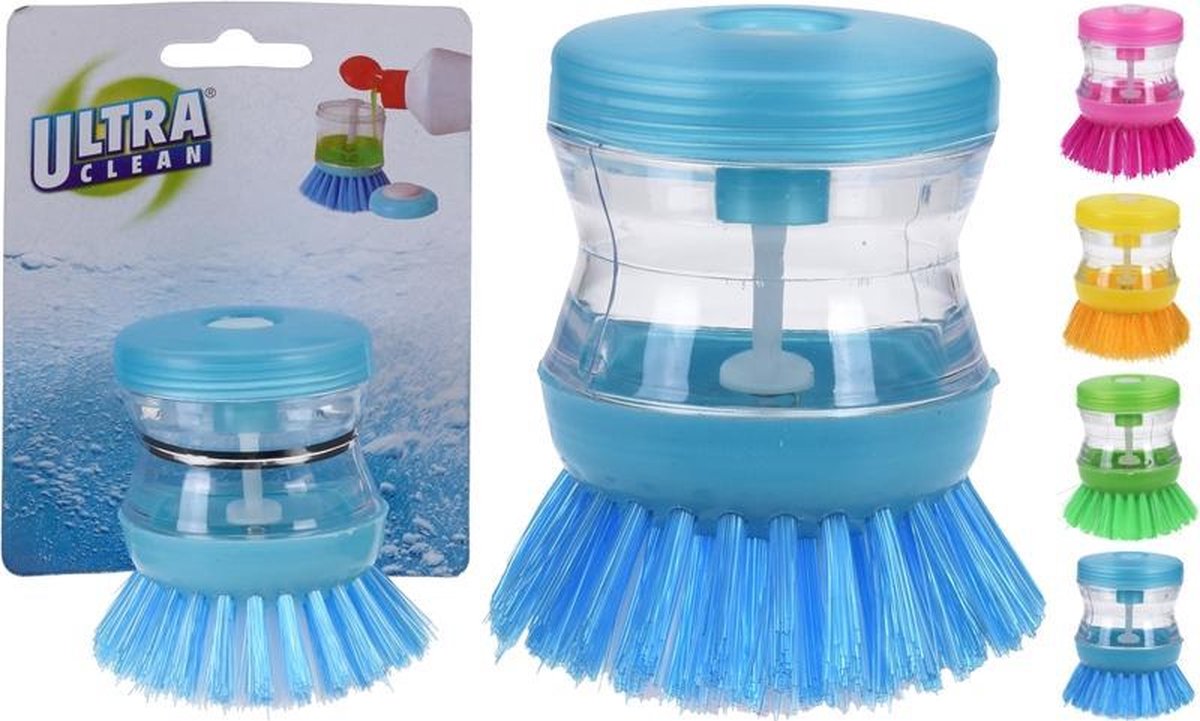 ULTRA CLEAN DISHWASH BRUSH 4 ASSORTED COLORS