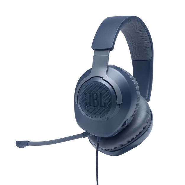 JBL QUANTUM 100 OVER EAR BLUE GAMING HEAPHONES