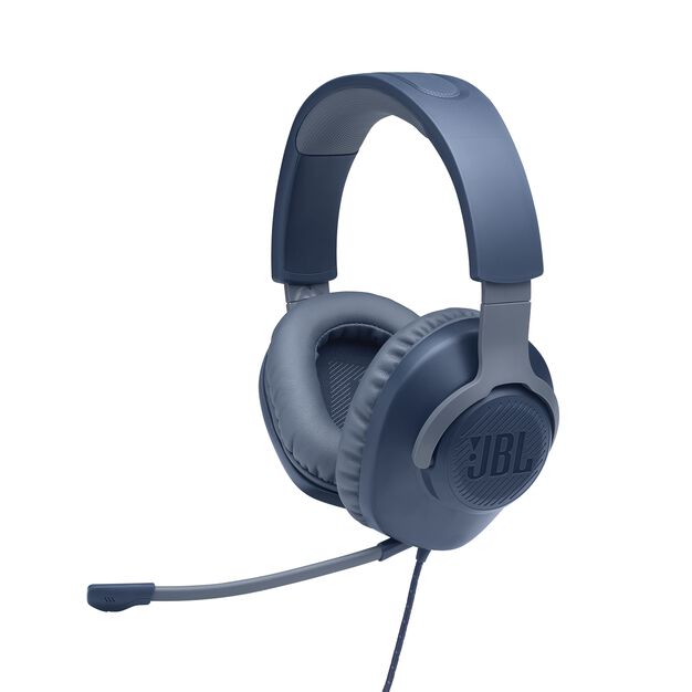 JBL QUANTUM 100 OVER EAR BLUE GAMING HEAPHONES