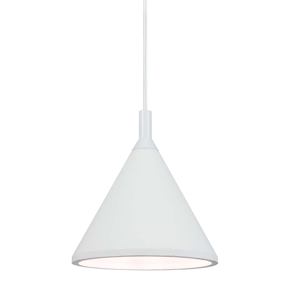 SUNLIGHT 'CONCRETE' 1xE14 (MAX. 25W) PENDANT LIGHT WHITE Ø180xH1215MM 