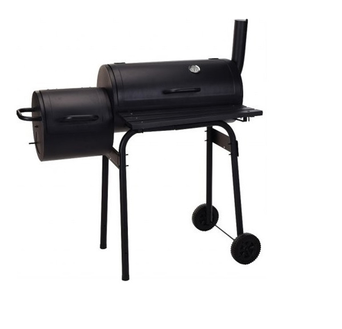 BBQ SMOKER BLACK METAL GS-TUV 121X122X55CM