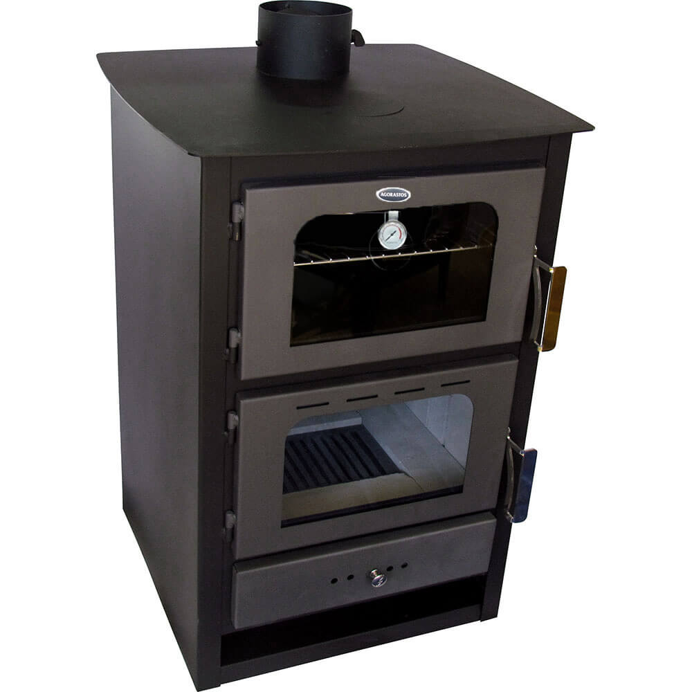 AGORASTOS WOOD STOVE WITH OVEN 15.5KW PENEL 60X64X90CM