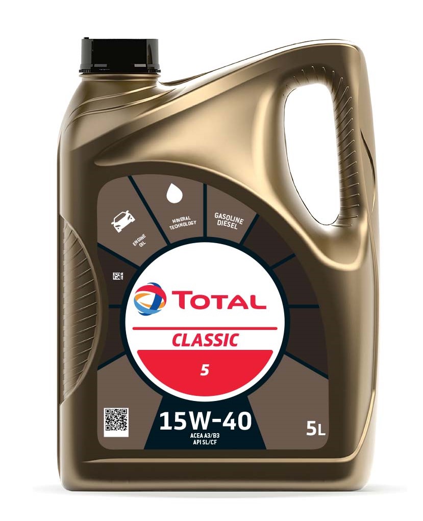 TOTAL CLASSIC ENGINE OIL 15W40 5L