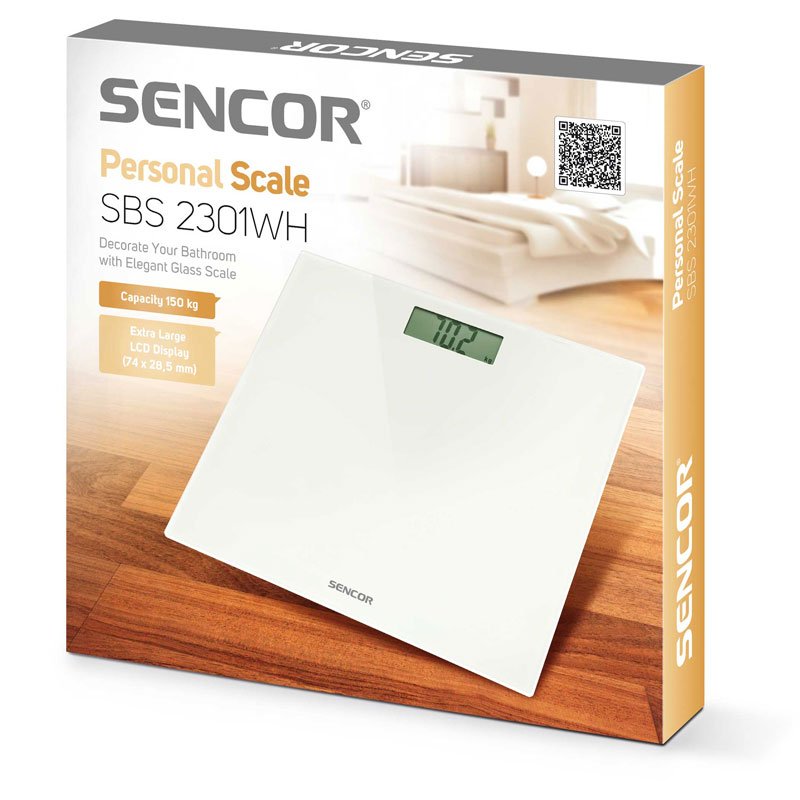 SENCORSBS2301WH DIGITAL ΖΥΓΑΡΙΑ ΑΣΠΡΗ