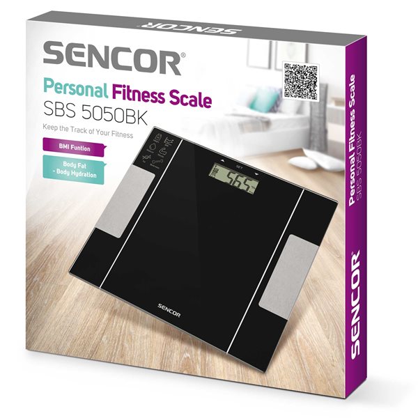 SENCOR SBS5050BK FITNESS DIGITAL SCALE BLACK