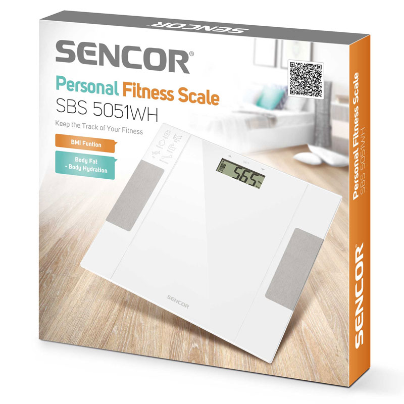 SENCOR SBS5051WH FITNESS DIGITAL SCALE WHITE