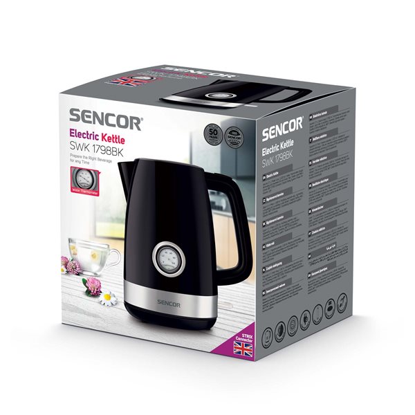 SENCOR SWK1798BK BLACK KETTLE 1.7LTR 2200W