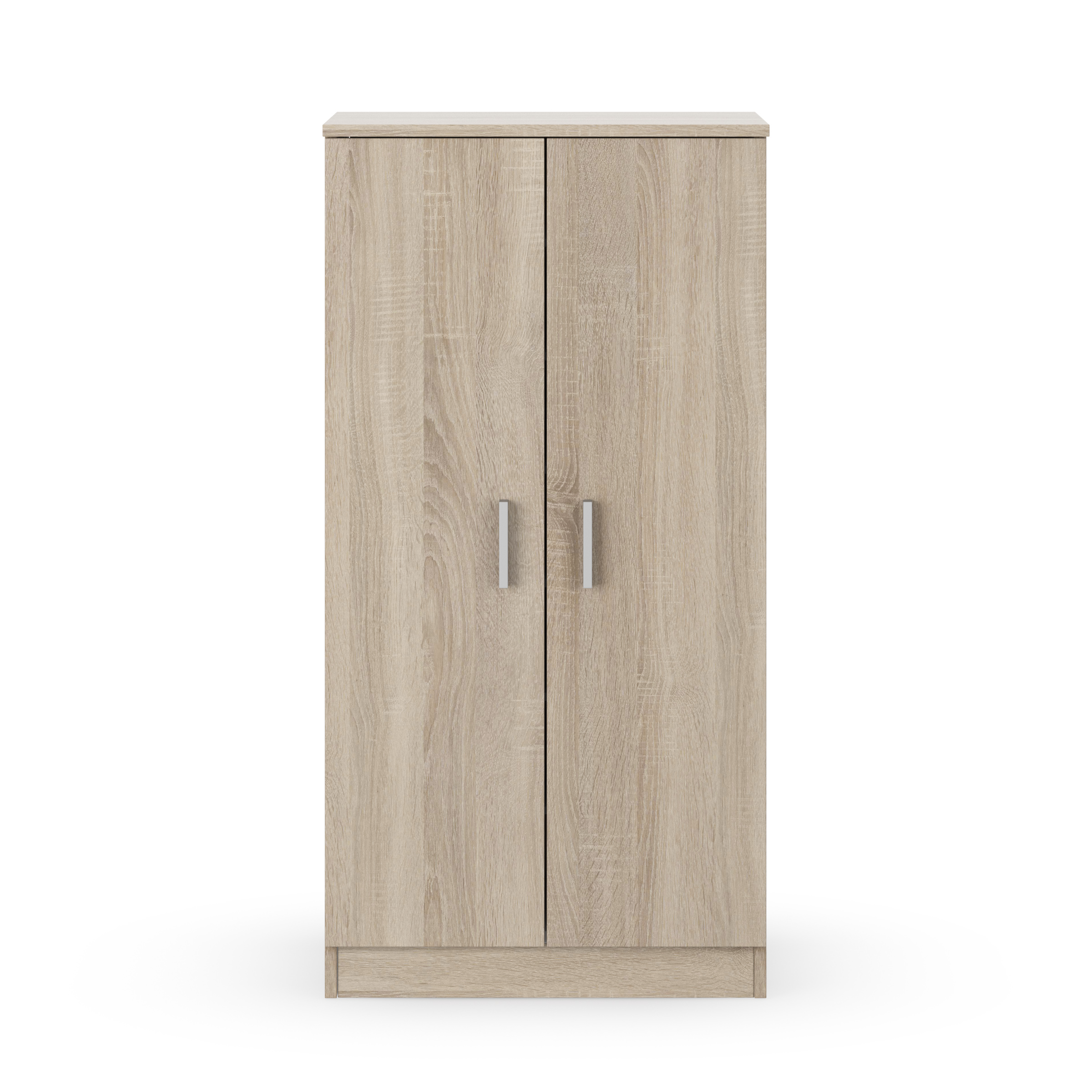 FORES 007813F ZAPATEROS SHOE CABINET 2 DOORS OAK 108X55X36CM