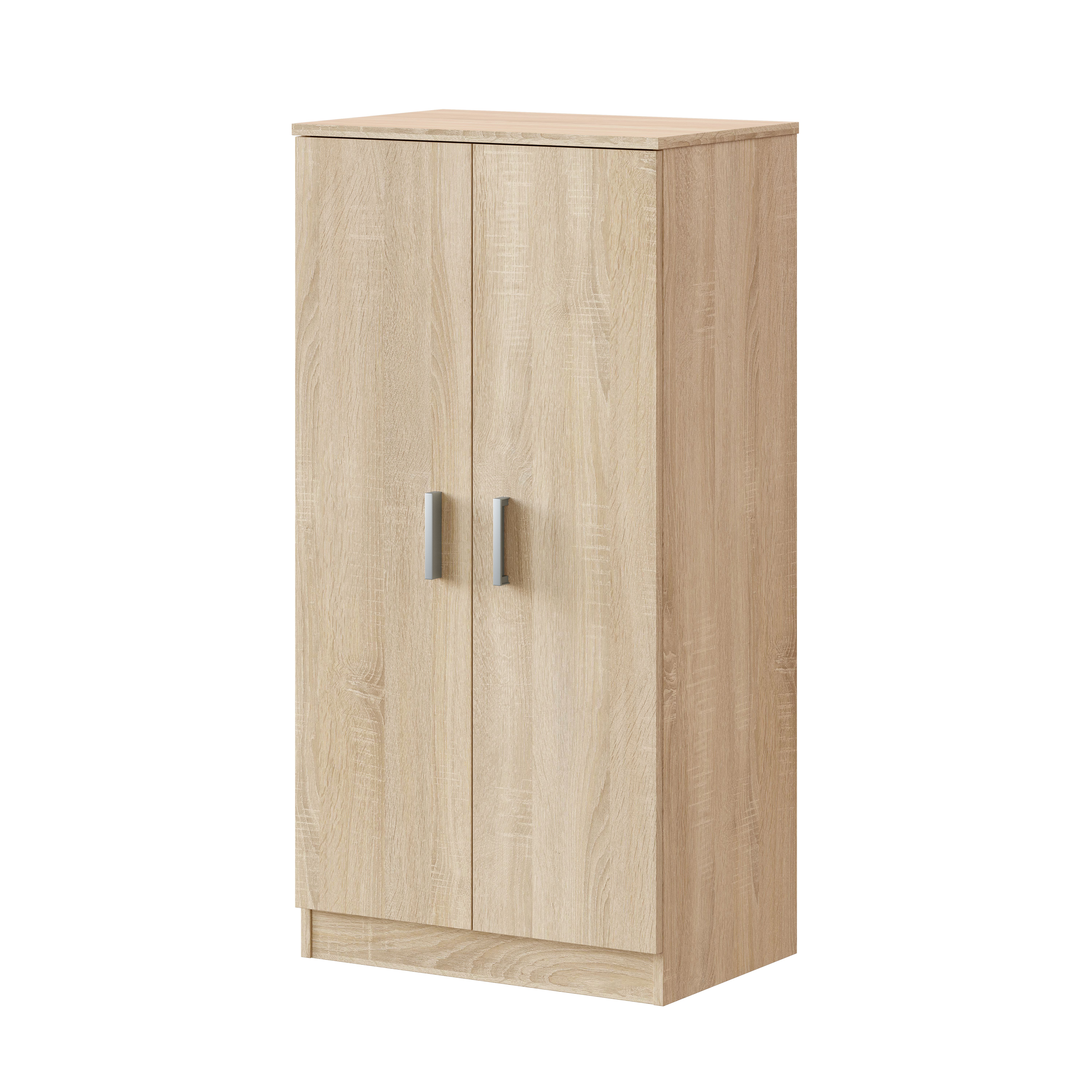 FORES 007813F ZAPATEROS SHOE CABINET 2 DOORS OAK 108X55X36CM