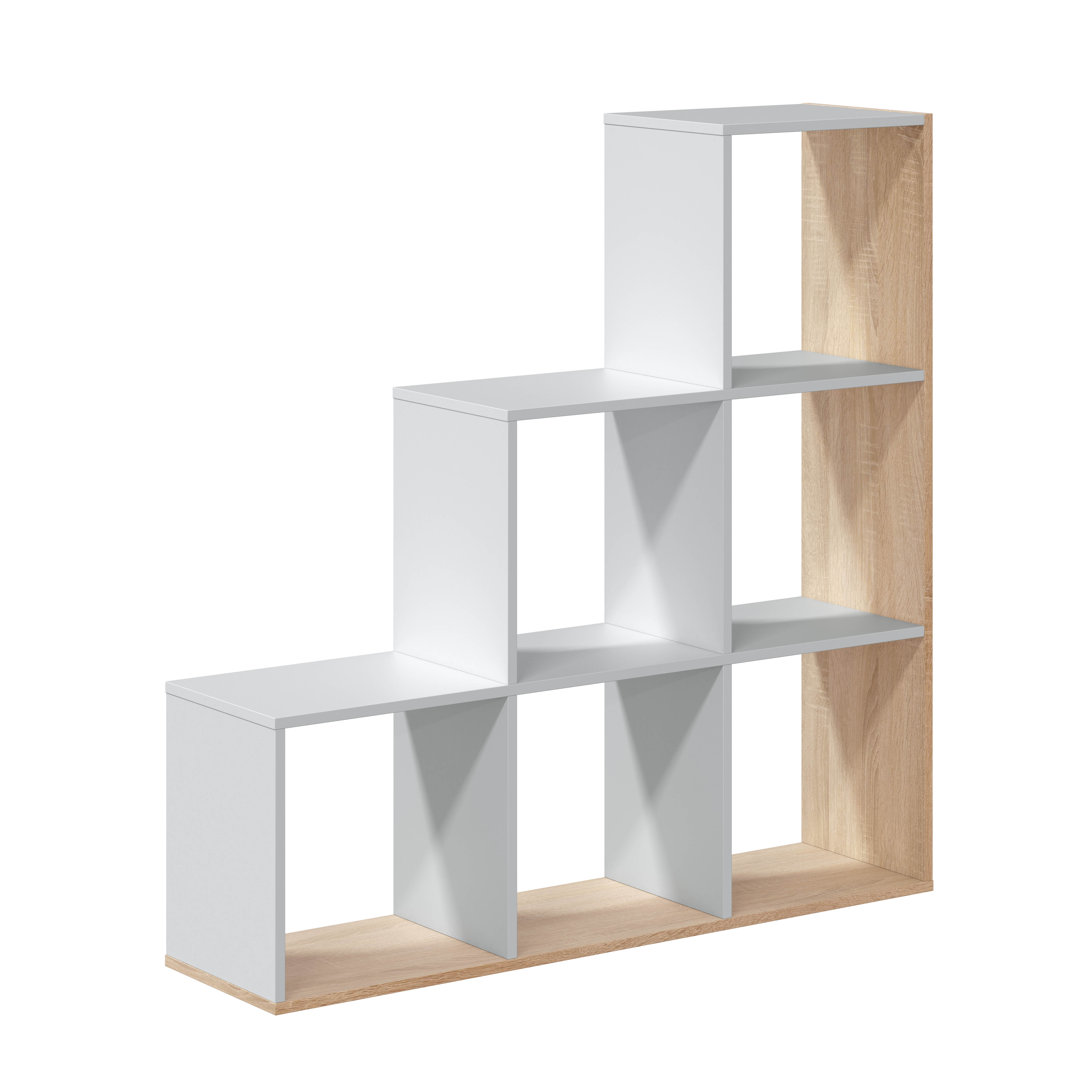 FORES UNIT BOOKCASE 110X108X28CM OAK/WHITE 