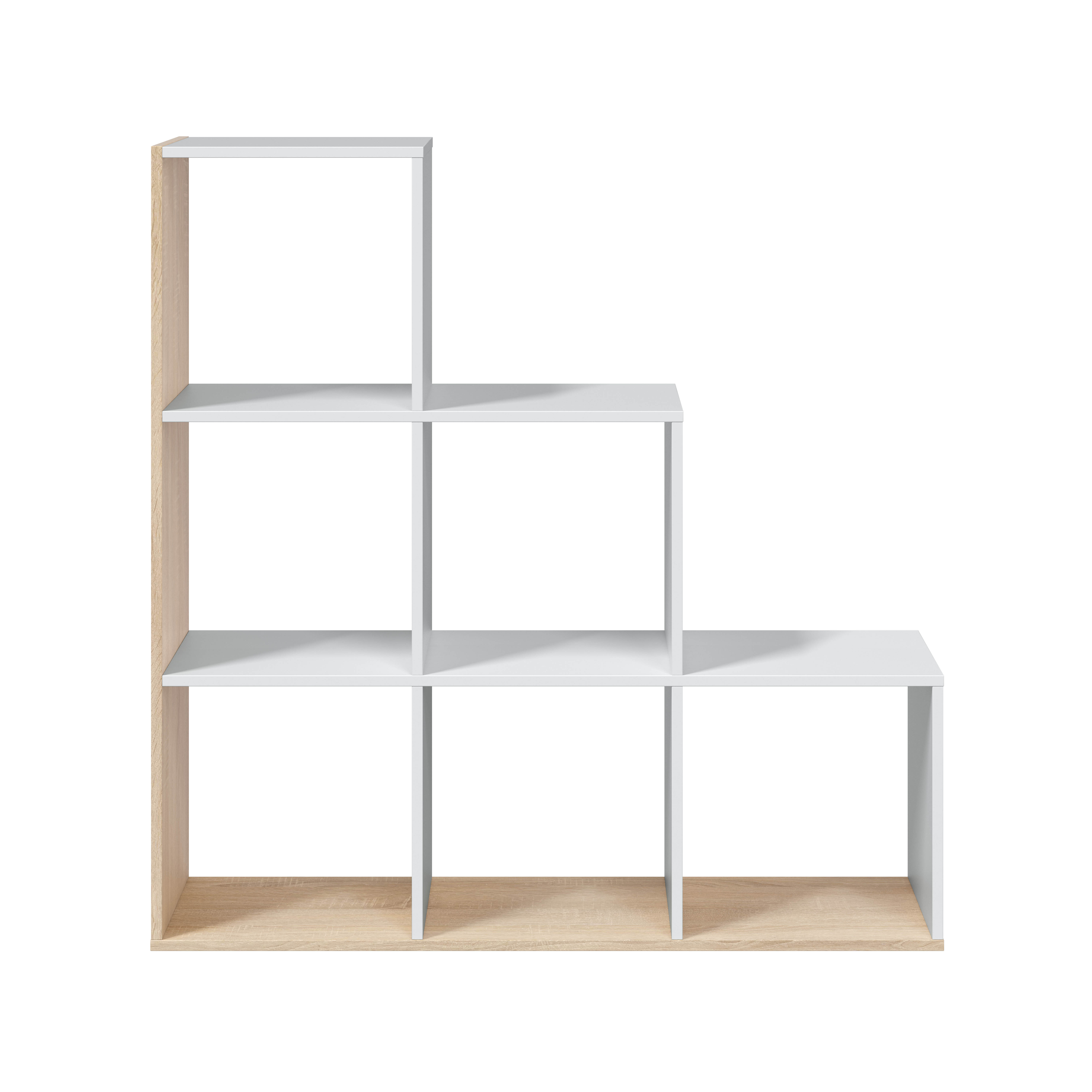 FORES UNIT BOOKCASE 110X108X28CM OAK/WHITE 