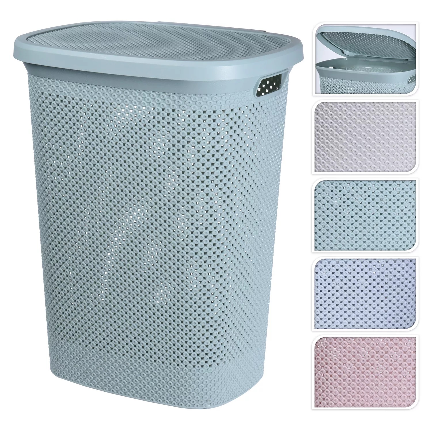 LAUNDRY BASKET 4 ASSORTED COLORS 60L