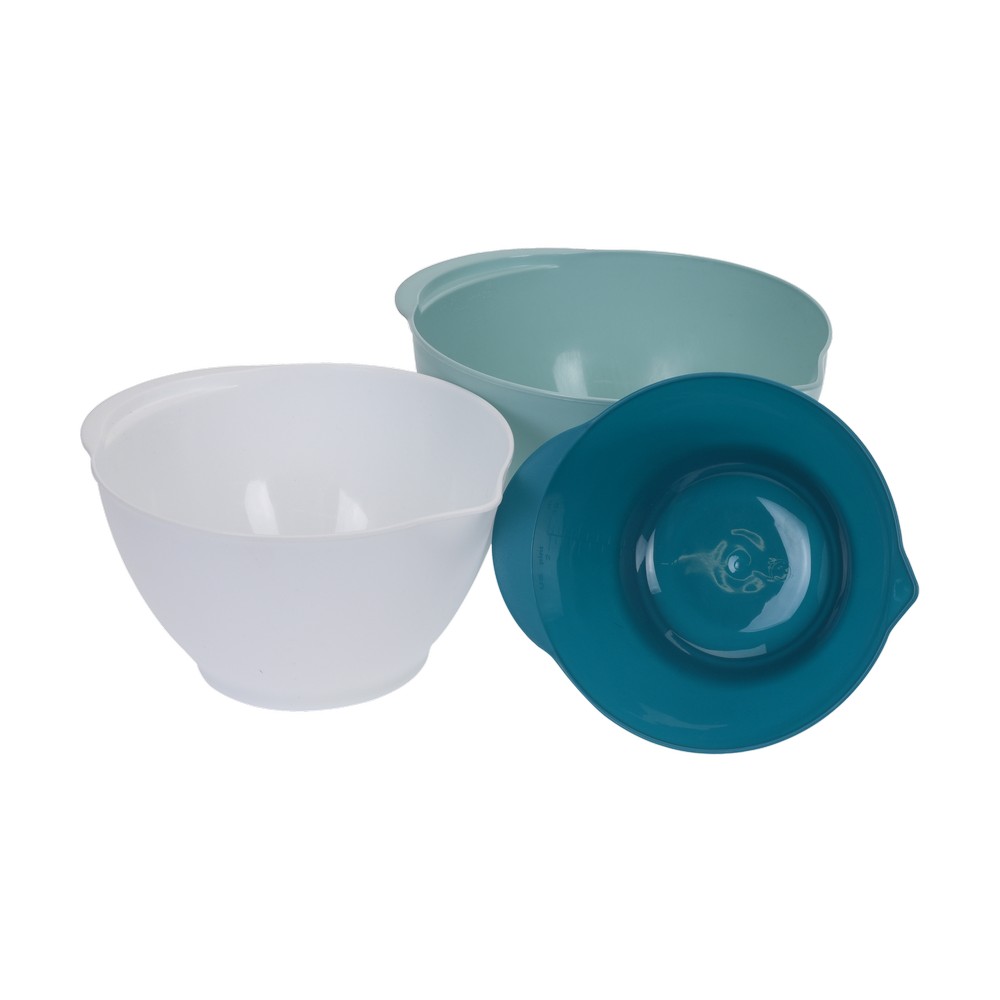 MIXING BOWL 3 ASSORTED COLORS 3PCS