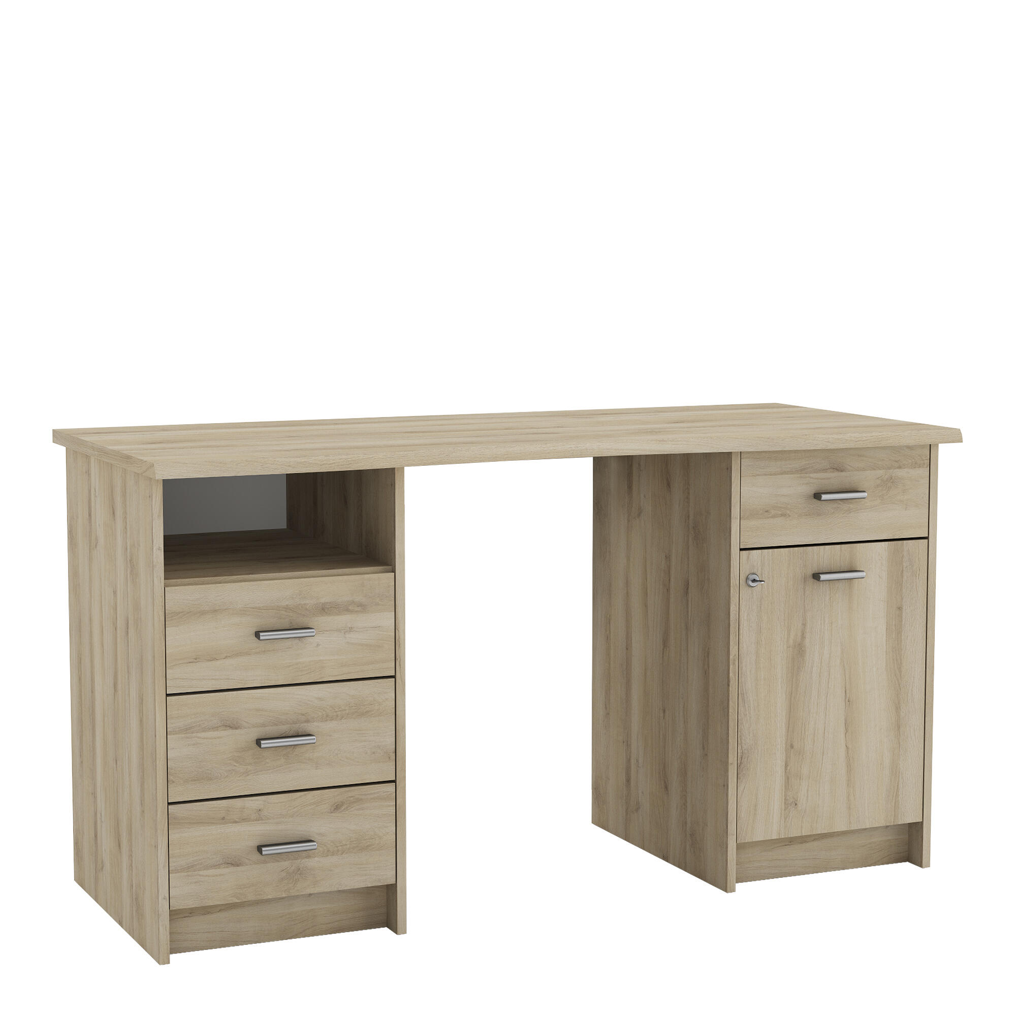 DEMEYERE MONACO DESK WATERFORD OAK 134.8CM X 58.4CM X 73.9CM