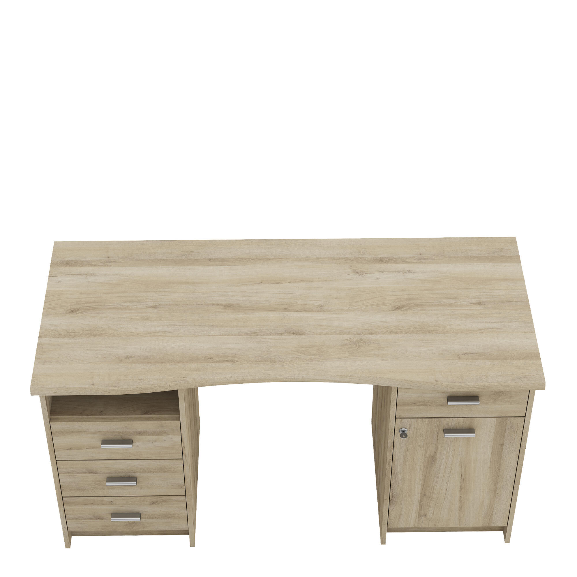 DEMEYERE MONACO DESK WATERFORD OAK 134.8CM X 58.4CM X 73.9CM