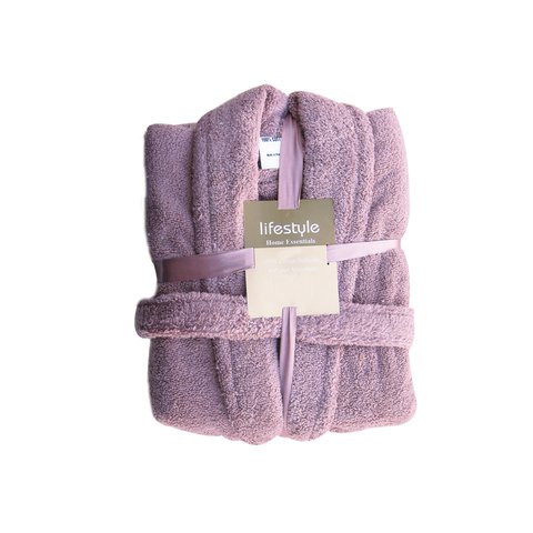 BATHROBE DUSTY PINK MEDIUM