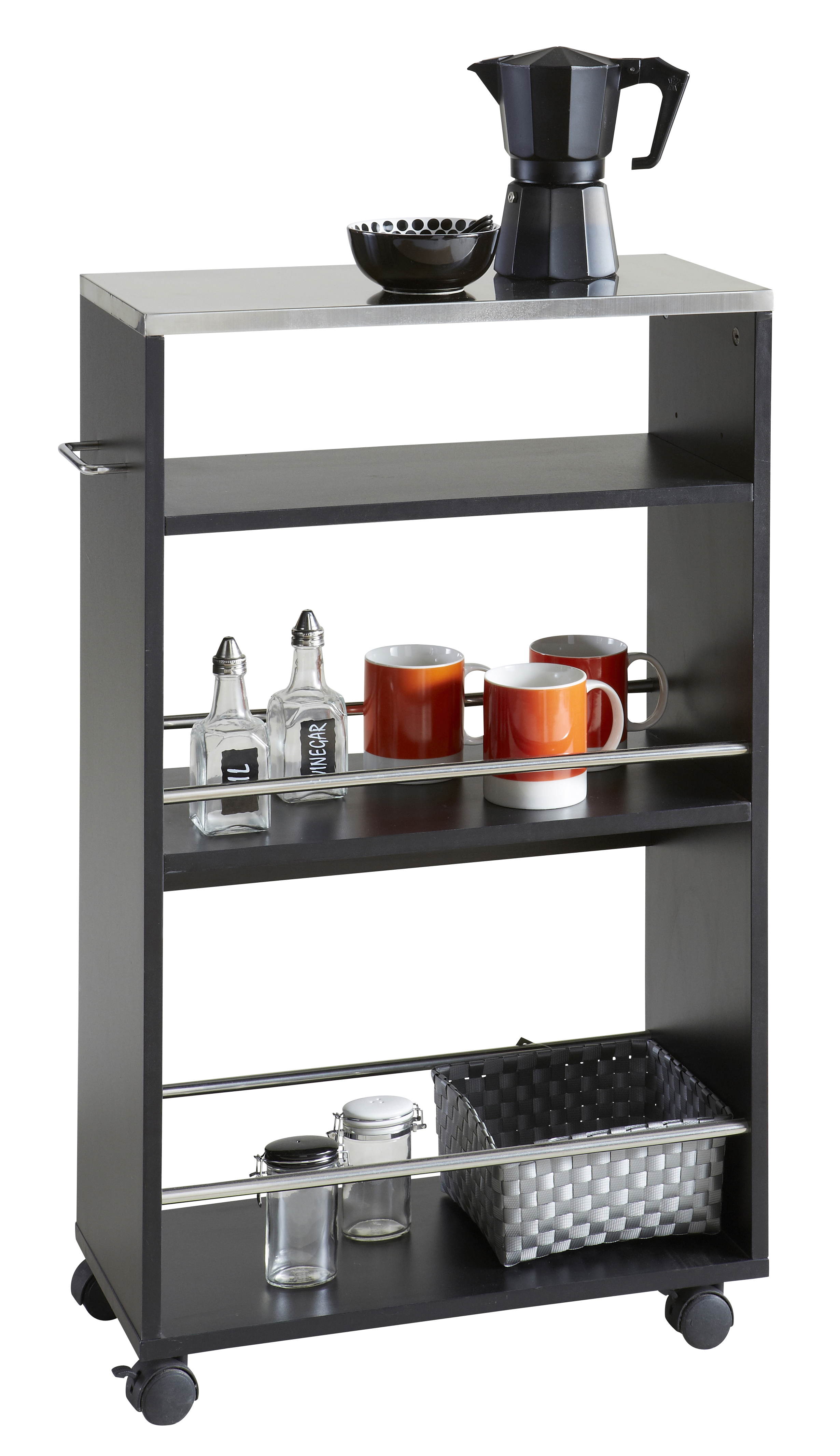 DEMEYERE KITCHEN TROLLEY BLACK 50CM X 24CM X 83CM