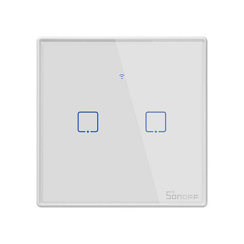 SONOFF T2 UK 2C WIFI SMART WALL TOUCH SWITCH WHITE