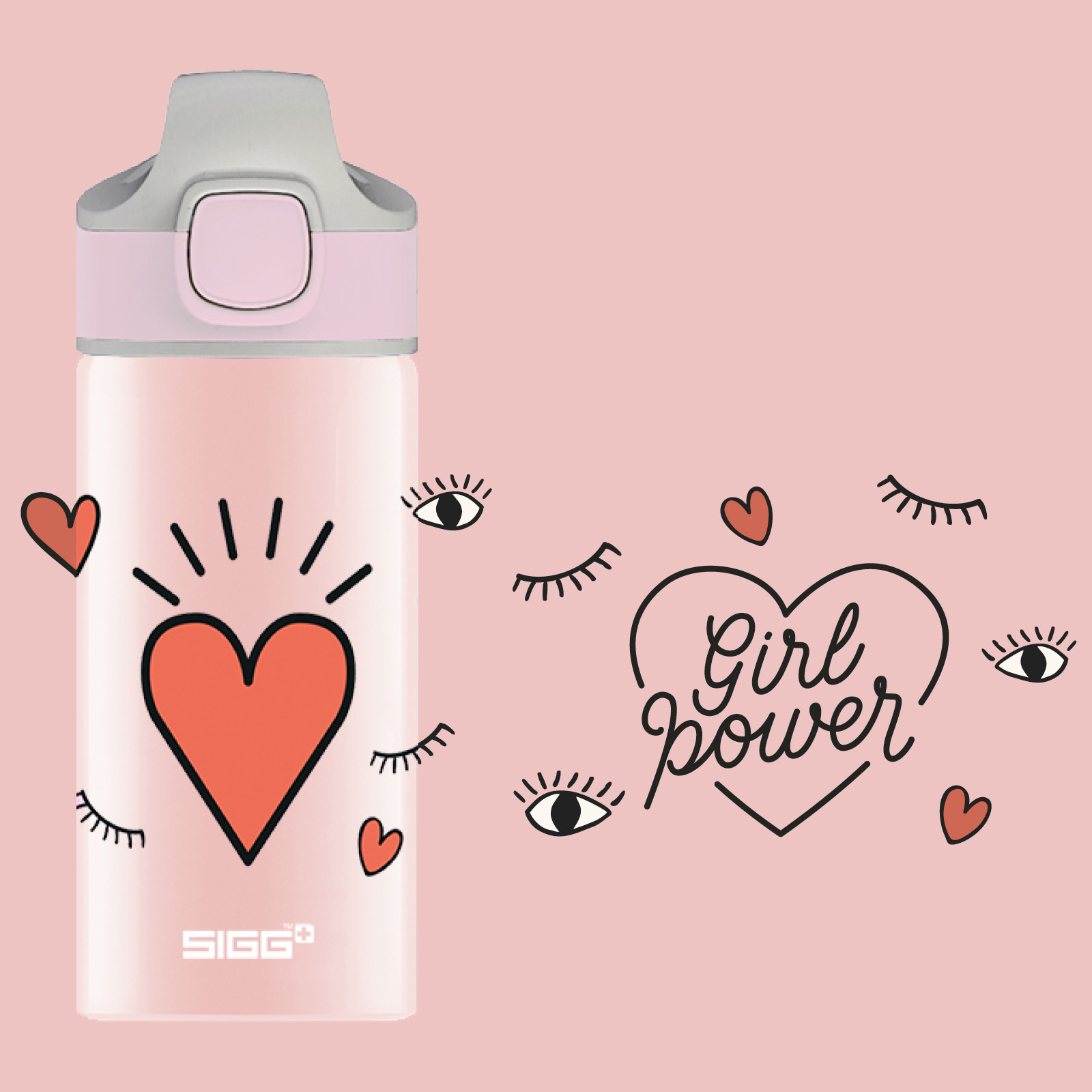 SIGG WATER MIRACLE BOTTLE GIRL POWER 0.4L