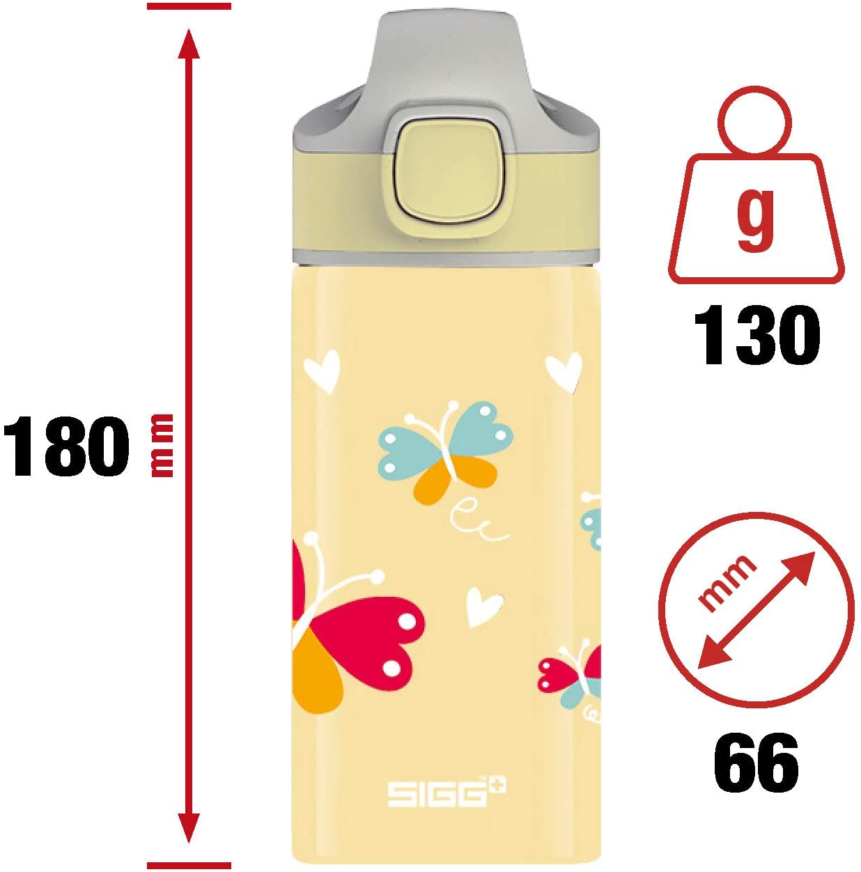 SIGG WATER MIRACLE BOTTLE BUTTERFLY 0.4L