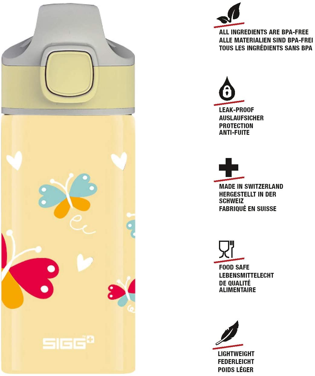 SIGG WATER MIRACLE BOTTLE BUTTERFLY 0.4L