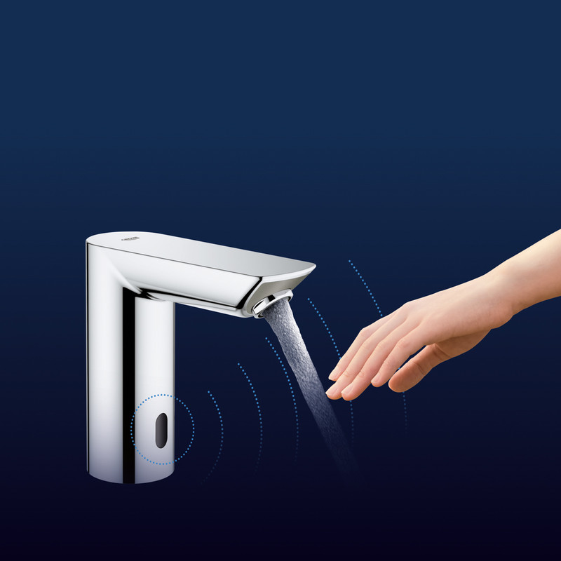 GROHE BAU COSMOPOLITAN E BASIN ΑΝΑΜΕΙΚΤΙΚΗ ΜΠΑΤΑΡΙΑ ΝΙΠΤΗΡΑ ΜΕ ΦΩΤΟΚΥΤΤΑΡΟ ΑΣΗΜΙ