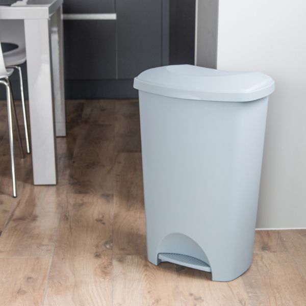 ADDIS ECO PEDAL BIN GREY 50L