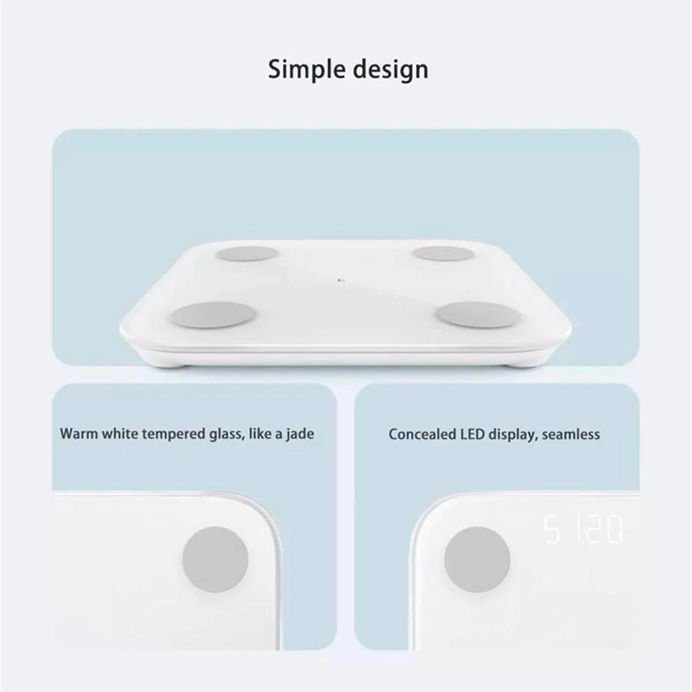 XIAOMI MI NUN4048GL DIGITAL SCALE BODY COMPOSITION WHITE