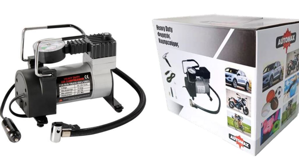 AUTOMAX HEAVY DUTY PORTABLE COMPRESSOR 12V