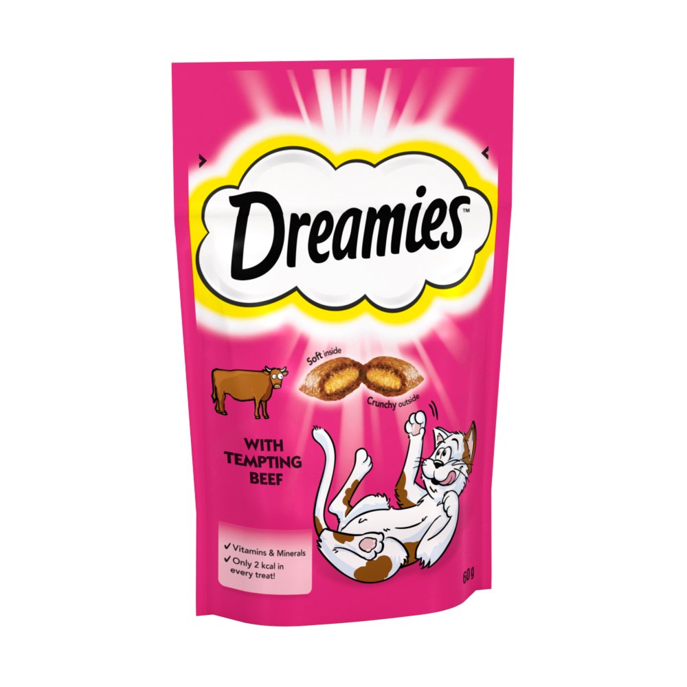 DREAMIES CAT TREATS BEEF 60GR