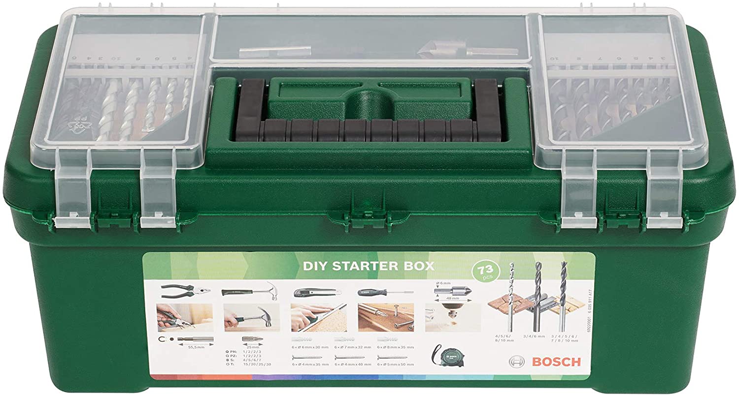 BOSCH DIY STARTER BOX TOOLS KIT 73PCS