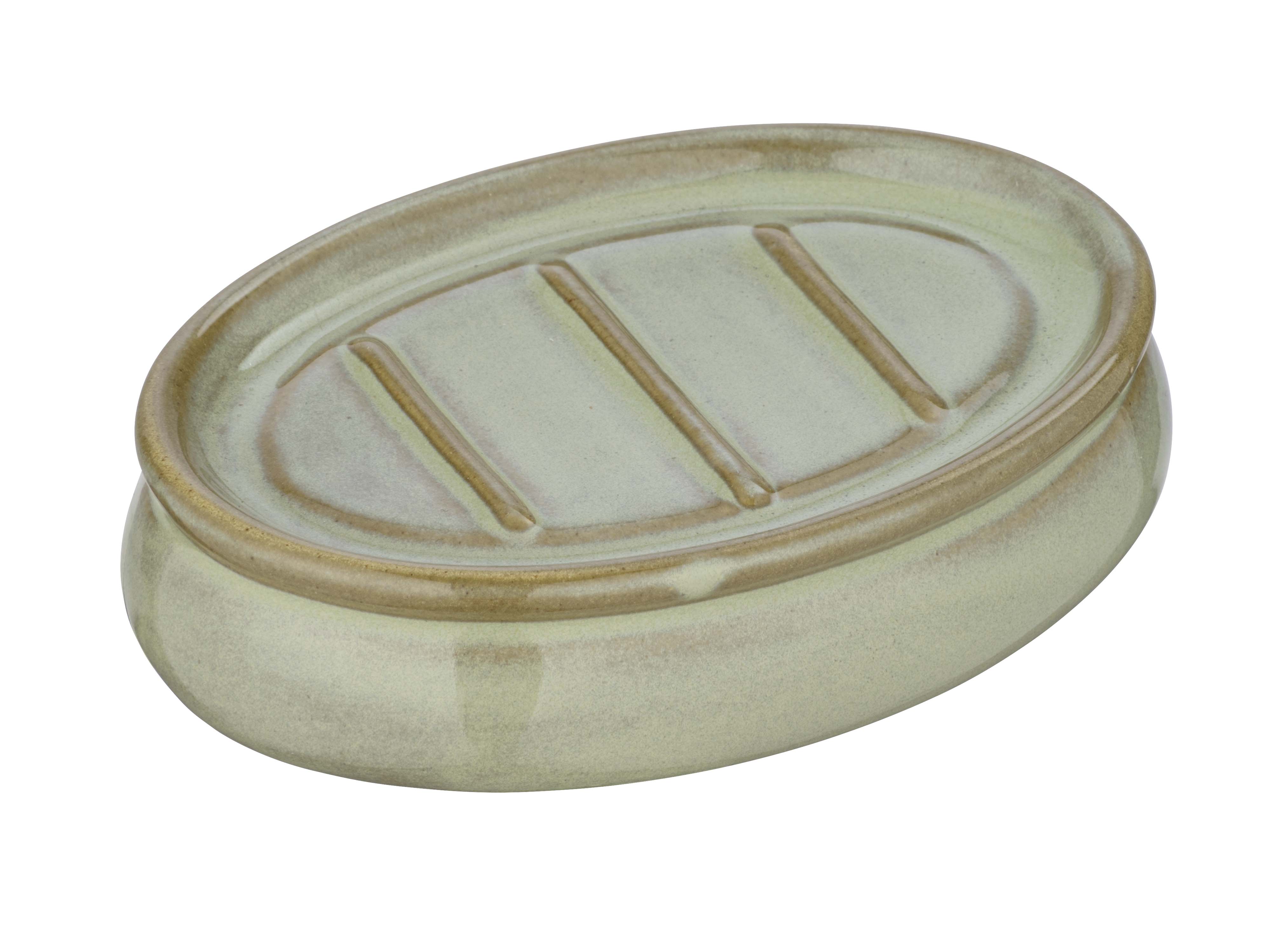 WENKO SIRMIONE CERAMIC SOAP DISH GREEN